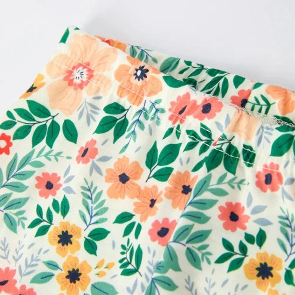NEW Boutique Floral Pumpkin Shirt & Bell Bottoms Girls Outfit Set